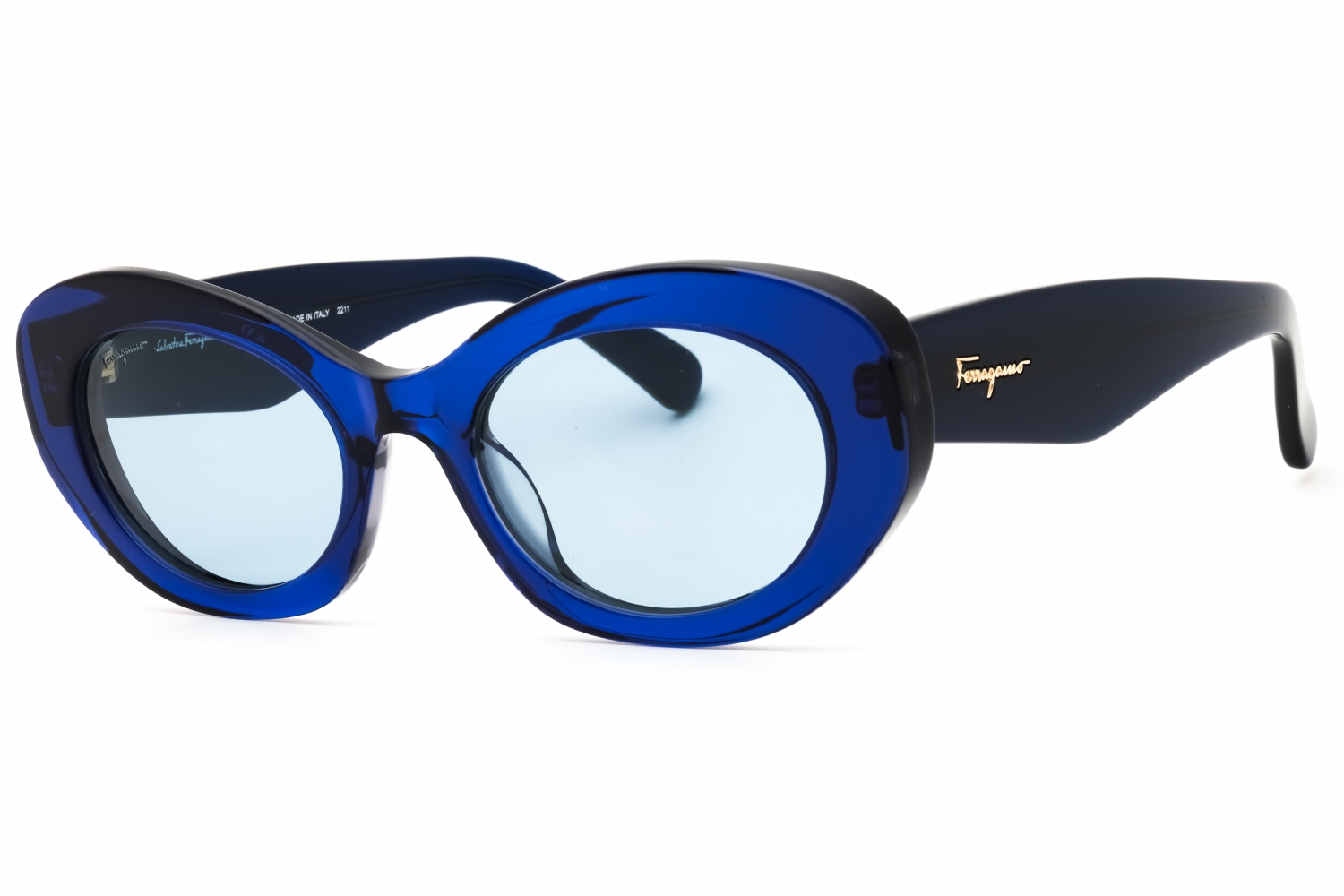 Salvatore Ferragamo Dark Blue Sunglasses with Case Unisex Salvatore Ferragamo Men main image 2
