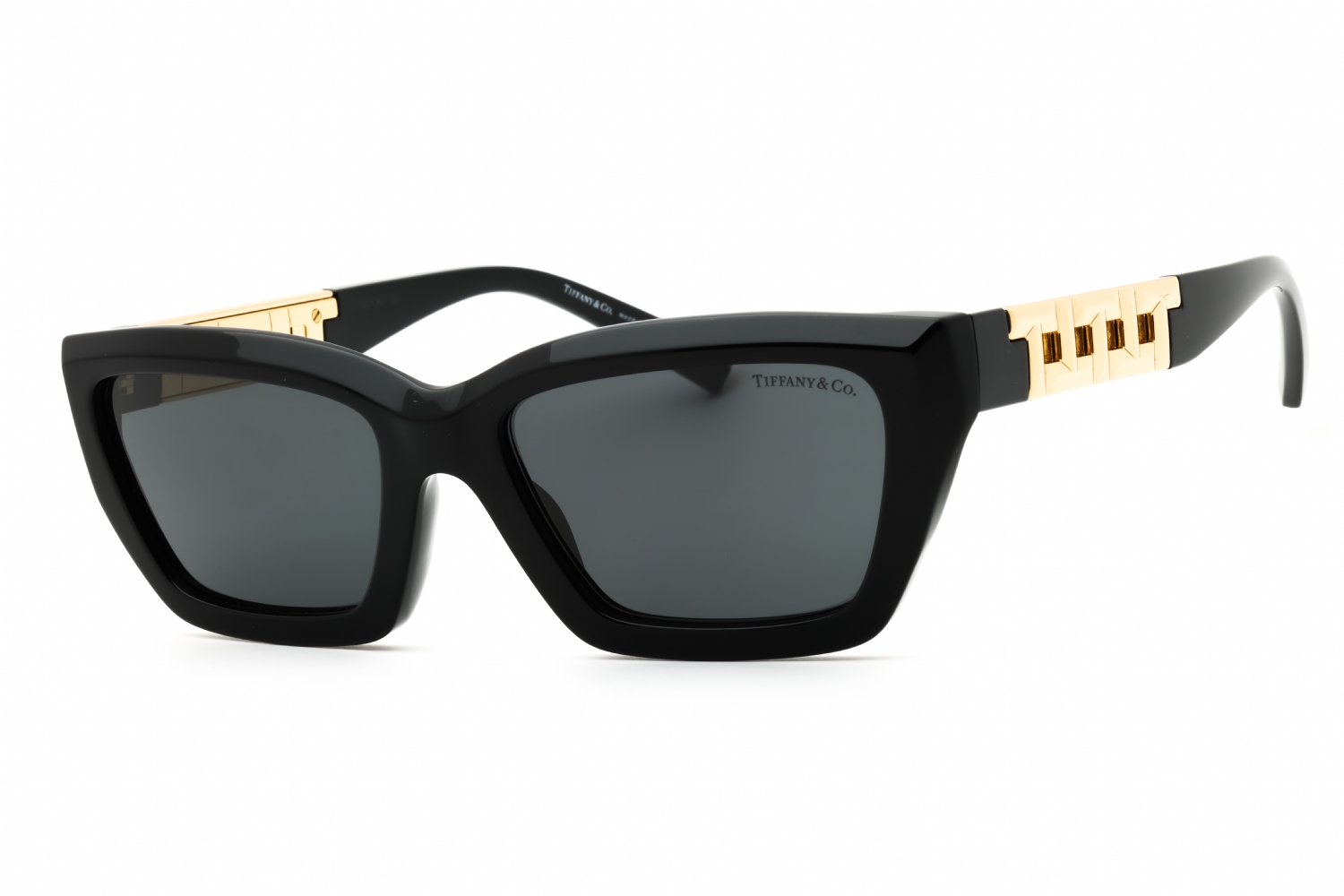 Tiffany & Co. Gold Frame Sunglasses with Black Lenses Tiffany & Co. Women main image 4