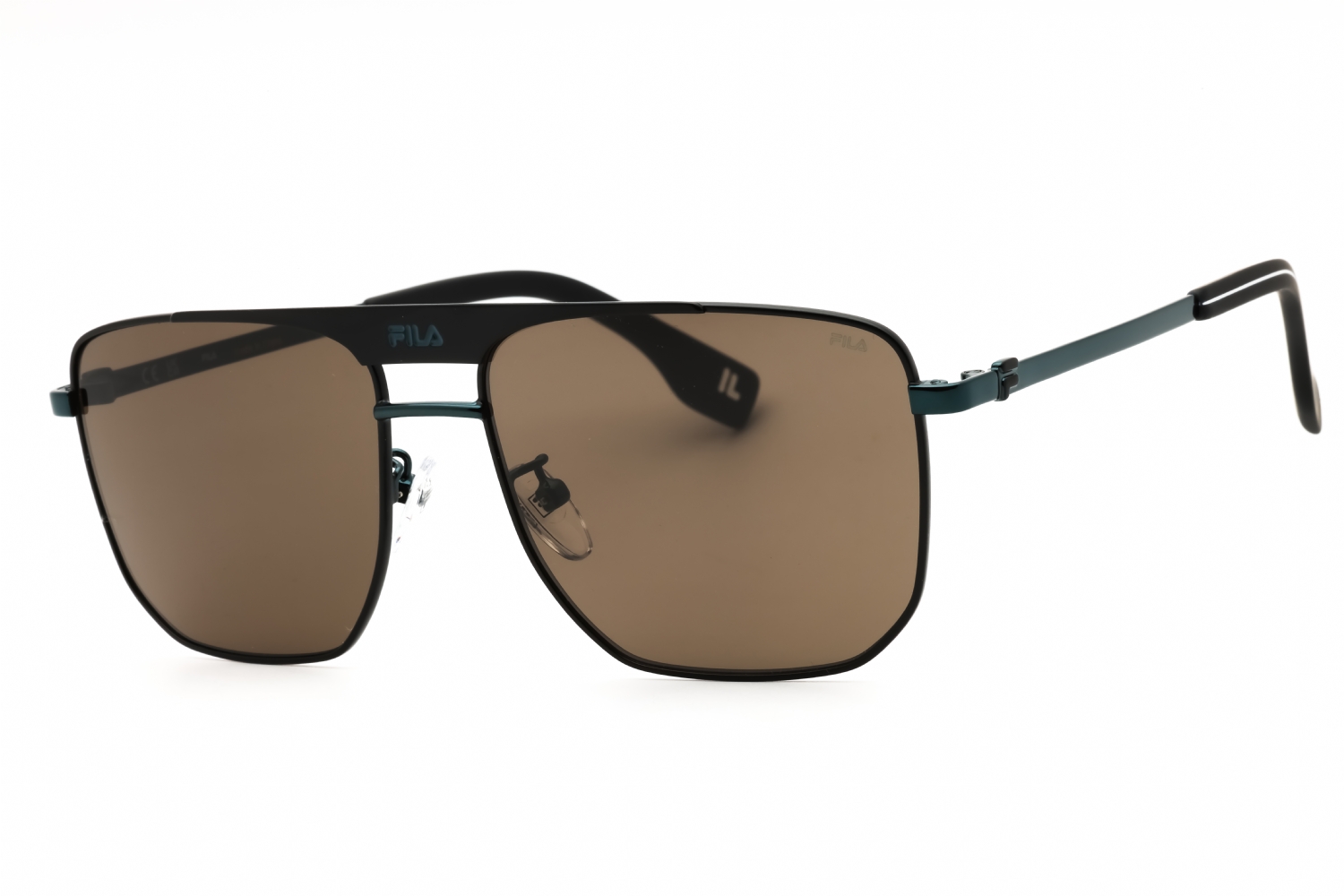 FILA Unisex Semi-Matte Black Sunglasses Fila Sunglasses SF9381 U28P main image 3