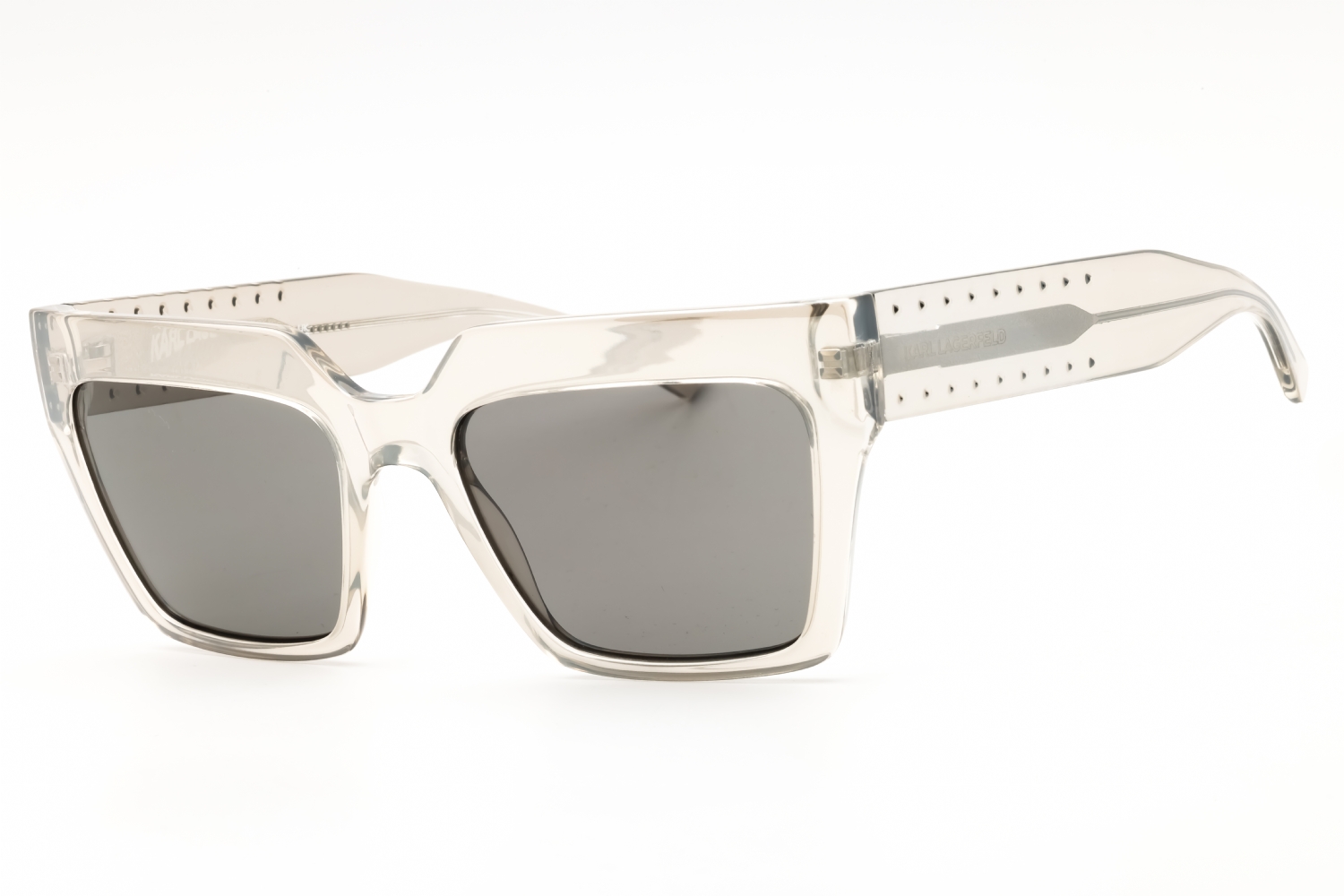 Karl Lagerfeld KL6181SN Cat Eye Sunglasses Clear Gray Designer Eyewear w/ Case KARL LAGERFELD main image 3