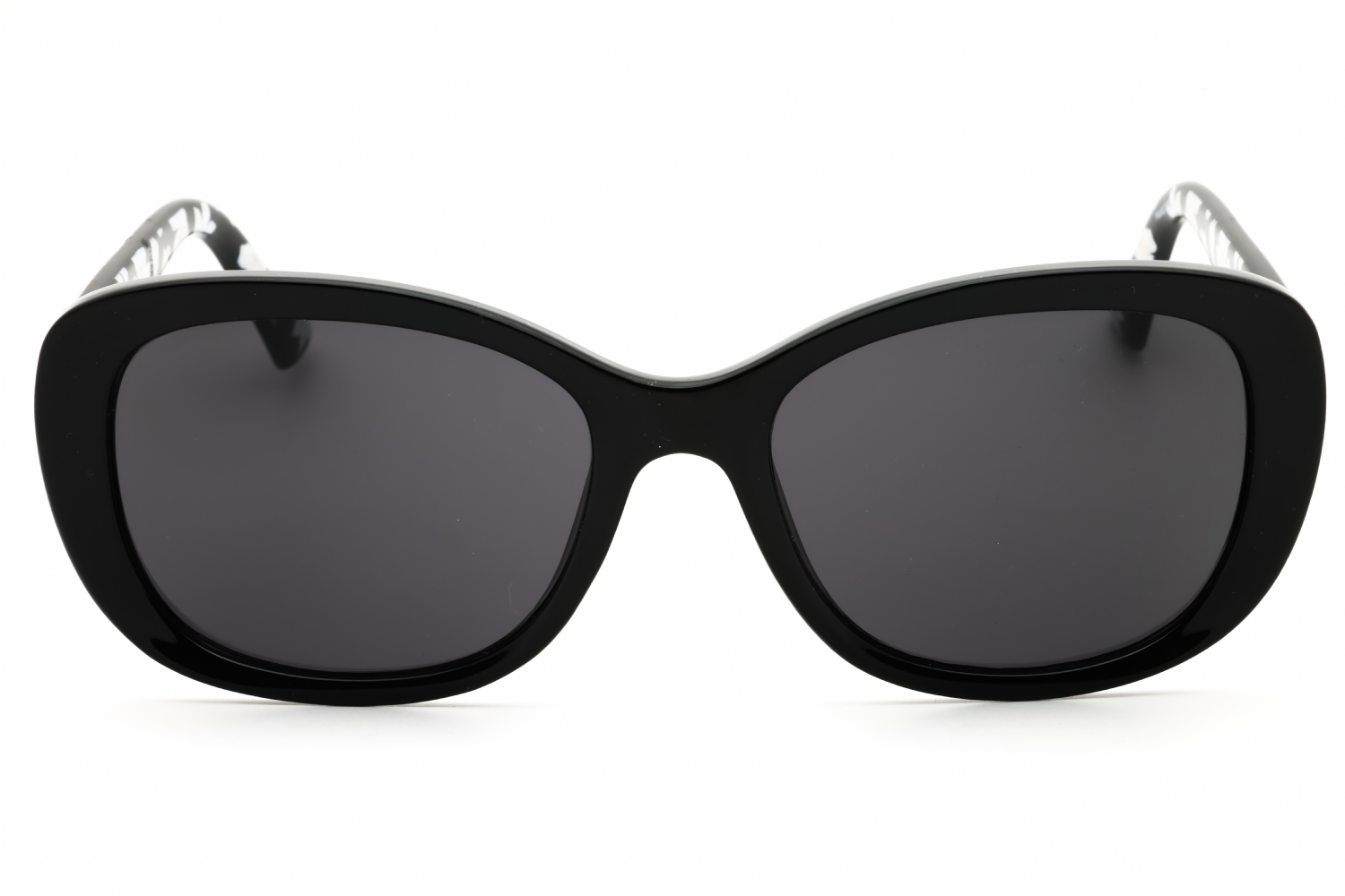 Draper James Black Lensed Sunglasses with Silver Frame Draper James Sunglasses DJ7014 035 GRAY Clear Striped Frames  main image 4