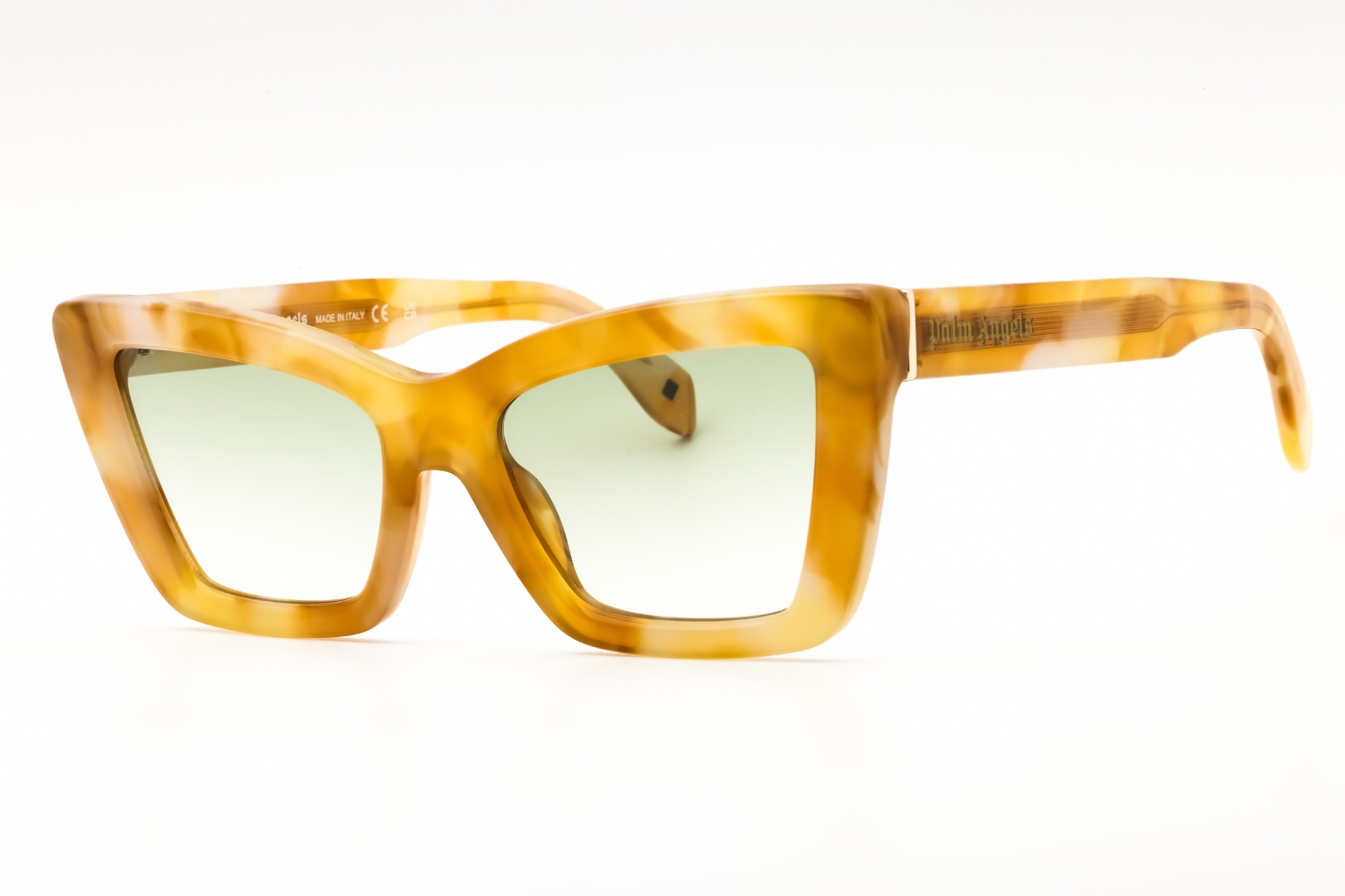 NEW PALM ANGELS SUNGLASSES HAVANA/GREEN WOMEN EYEWEAR PERI091 ROSEVILLE 1954 Palm Angels Empire – Dan Deutsch Optical Outlook main image 2