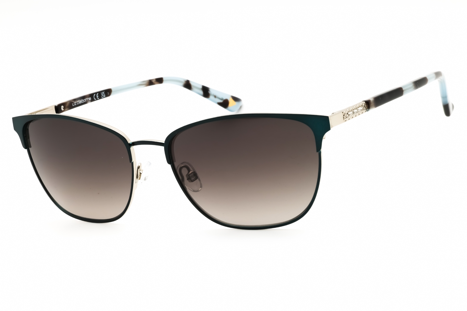 Liz Claiborne Blue Frame Sunglasses with Gray Gradient Lenses Amazon.com: Liz Claiborne Liz Claiborne 425 0DA4 Navy  main image 4