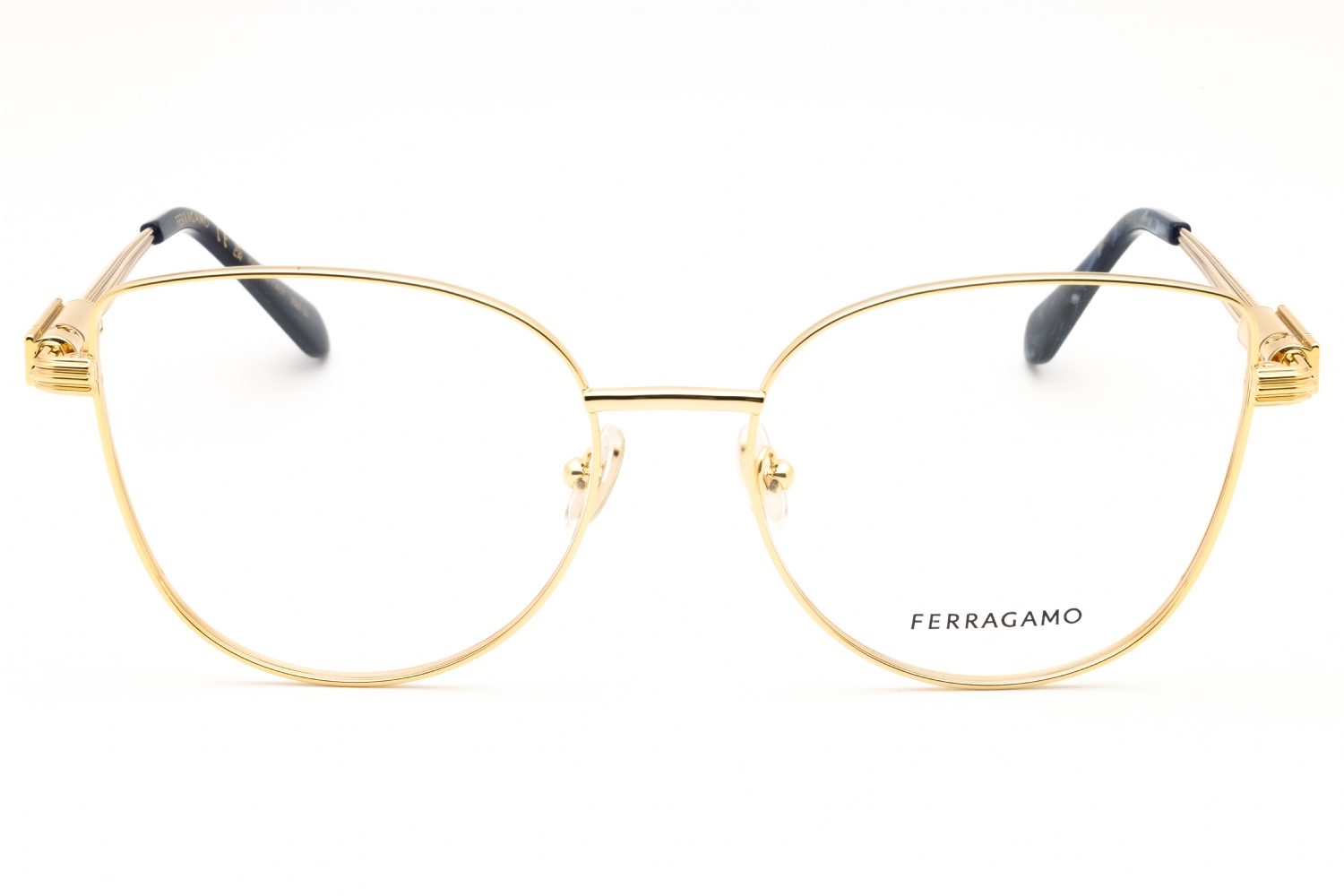 Salvatore Ferragamo SF2240 Eyeglasses Rose Gold Metal Cat-Eye Opticontacts.com -- Salvatore Ferragamo SF2240 main image 4