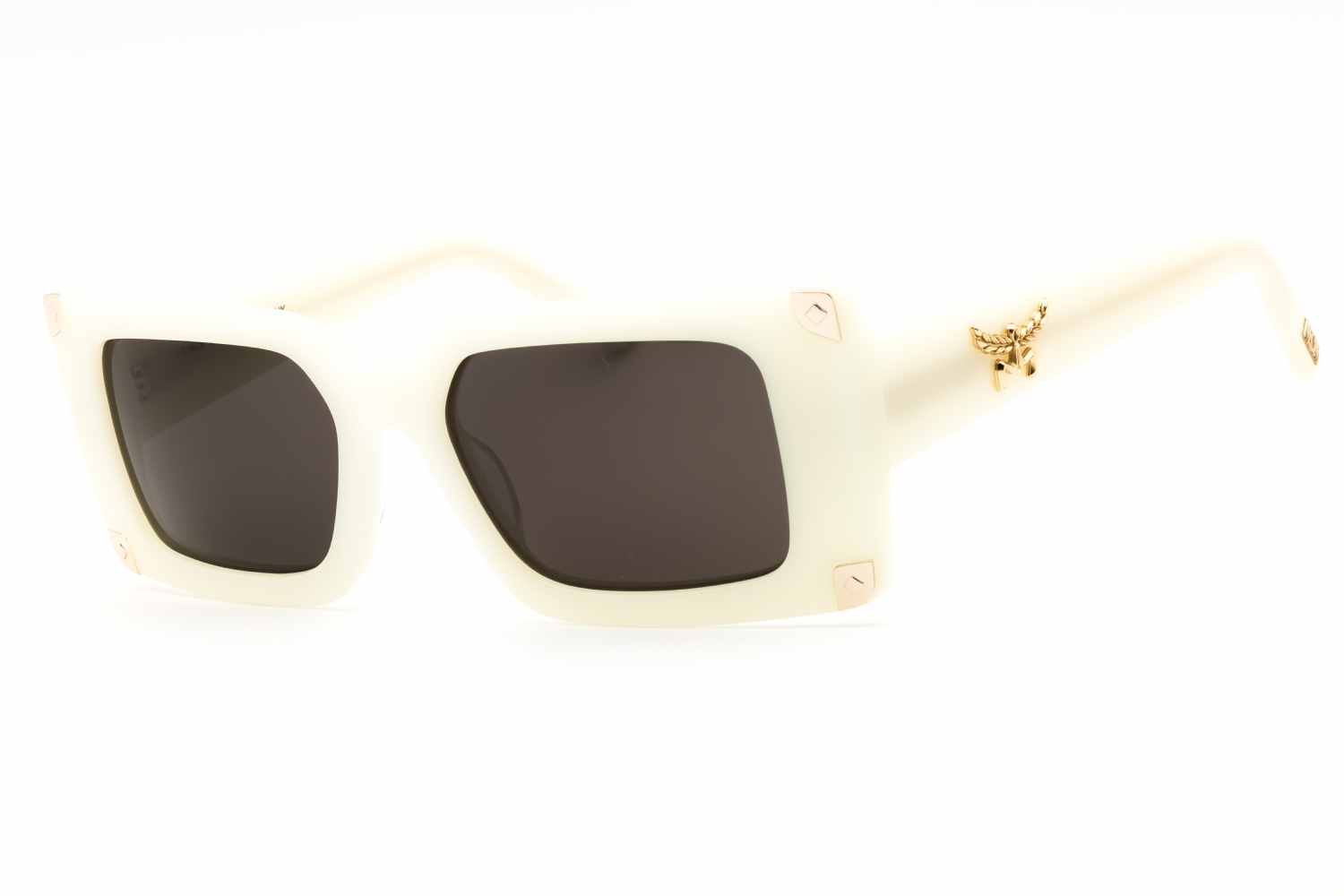 MCM Ivory Sunglasses with Black Accents Mcm Worldwide MW0005 Sunglasses | Select Eyewear main image 4