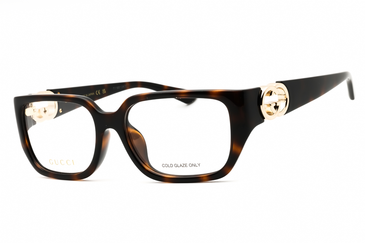 Black-black-transparent Gucci GG1694OA Eyeglasses — Rectangle