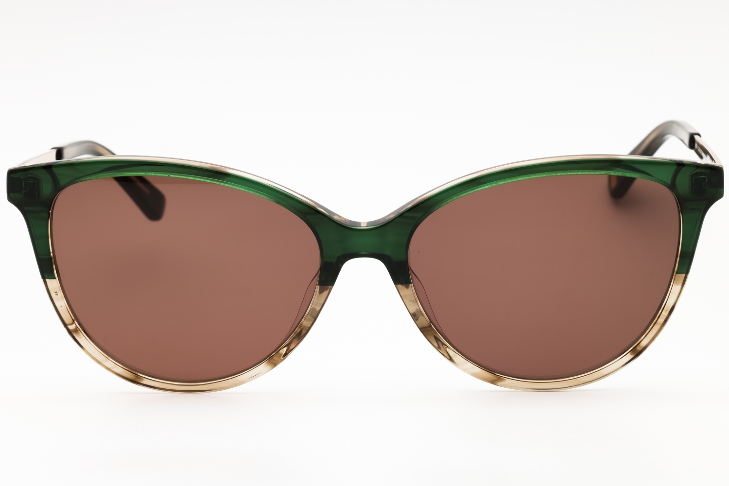 BRAND NEW Anne Klein Two-Tone Olive and Gold Sunglasses with Case ANNE KLEIN main image 4