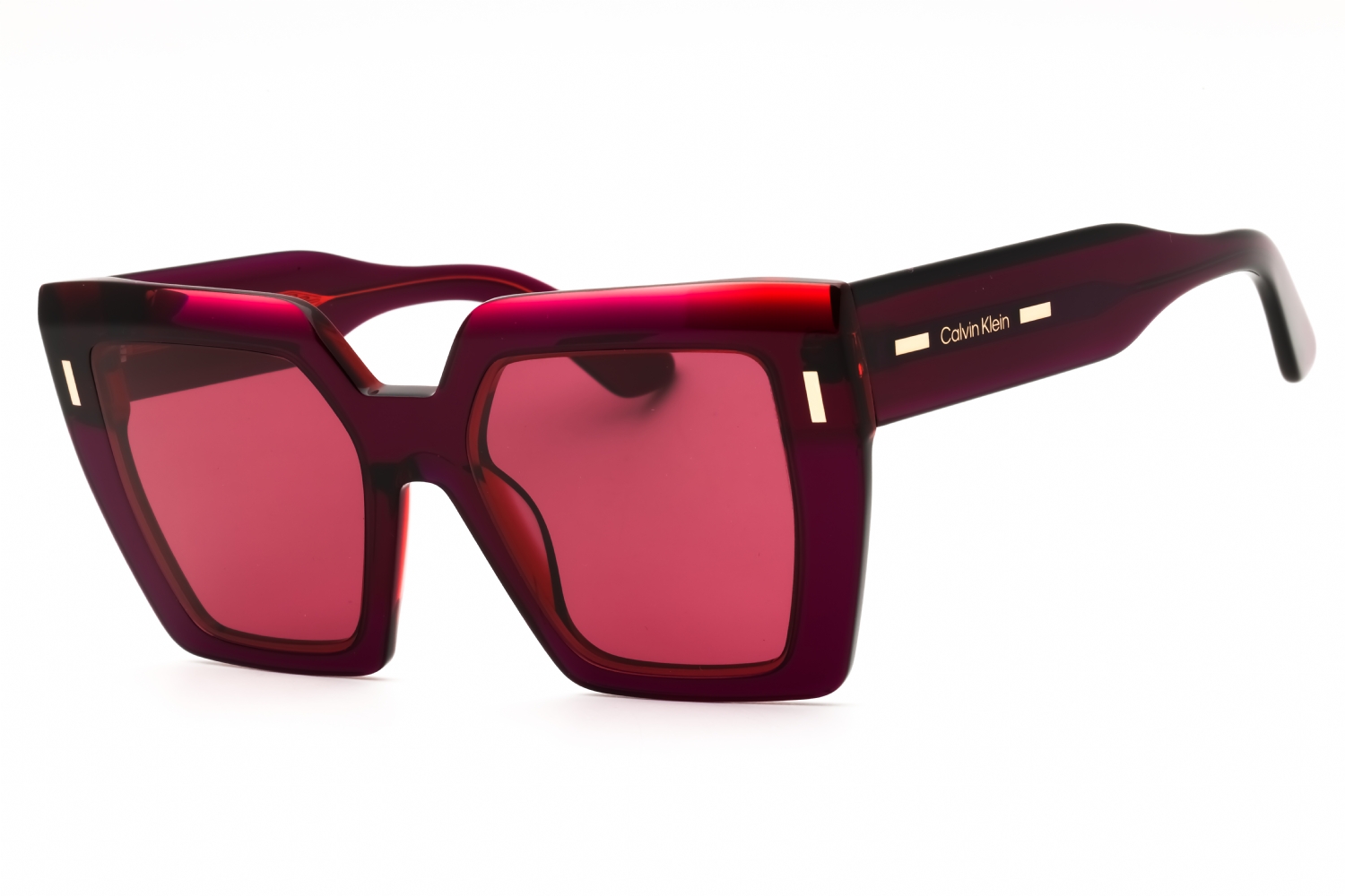 Calvin Klein Women’s CK23502S Burgundy Square Sunglasses BRAND NEW IN CASE! Calvin Klein Burgundy Square Ladies Sunglasses CK23502S 616  main image 2