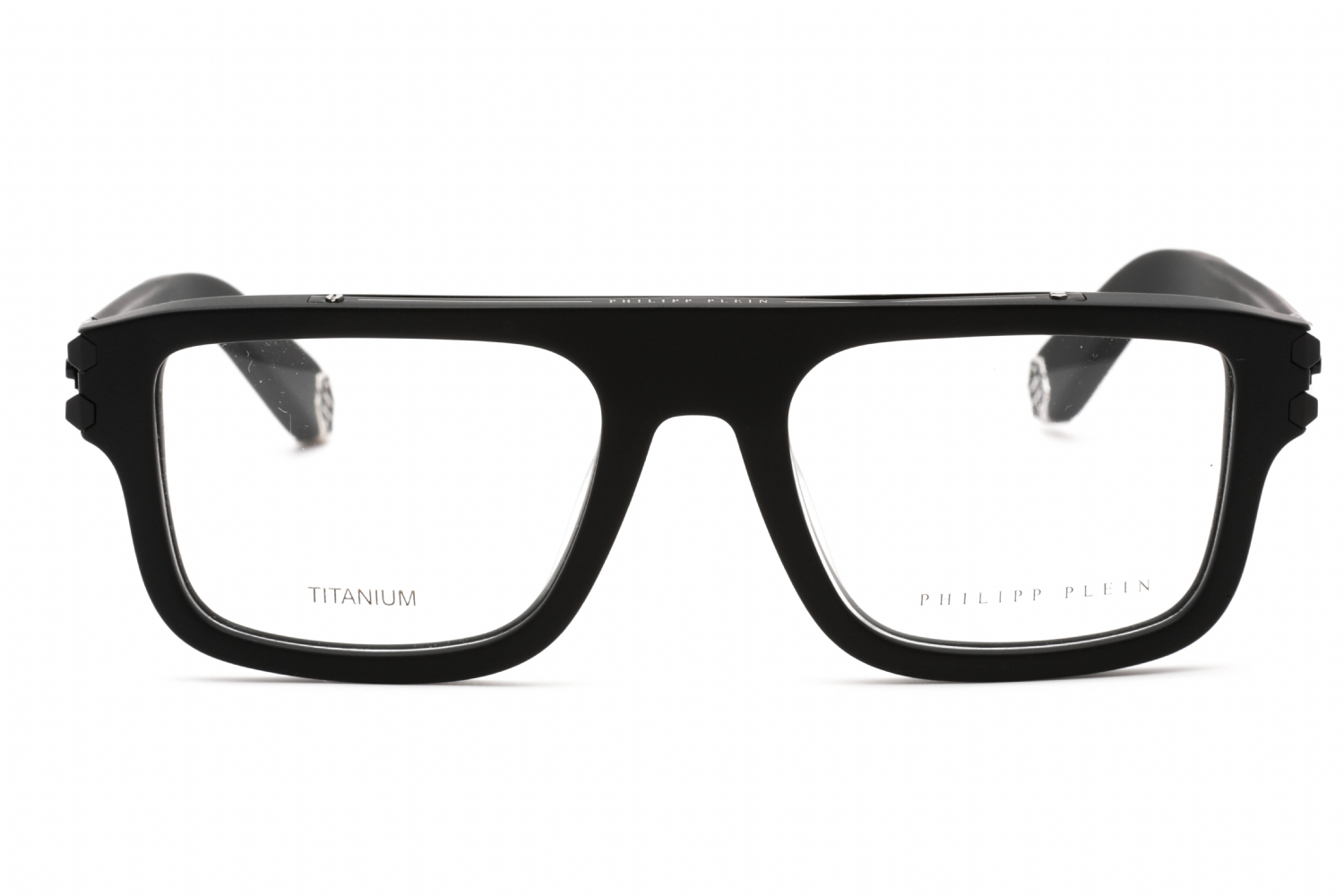 Philipp Plein VPP021V - Matte Black, Plastic, Rectangle frame