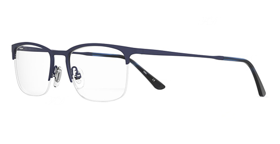 Elasta E 7253 - Matte Blue, Stainless Steel, Rectangle frame