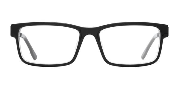 SPY Hale - Black Clear Gunmetal, Plastic, Rectangle frame