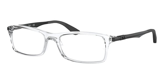 Ray-Ban RX7017 - Transparent, Acetate, Rectangle frame
