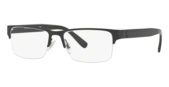 Polo PH1164 - Matte Black, Metal, Rectangle frame