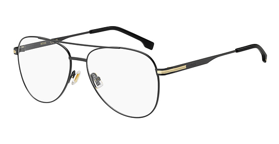 Hugo Boss Boss 1852 - Matte Black, Stainless Steel, Aviator frame