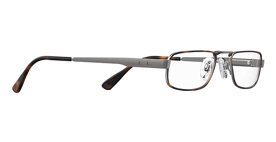 Elasta E 1321 - Havana Gray, Stainless Steel, Rectangle frame