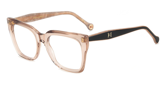 Carolina Herrera HER 0227 - Nude Blk, Acetate, Rectangle frame