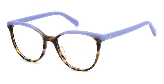 Fossil FOS 7188 - Violet Blue Havana, Acetate, Round frame