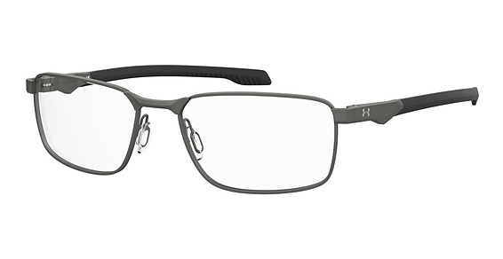 Under Armour UA 5063/G/US - Matte Dark Ruthenium Black, Stainless Steel, Rectangle frame