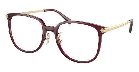 COACH HC6241D - Transparent Burgundy, Acetate, Oval frame