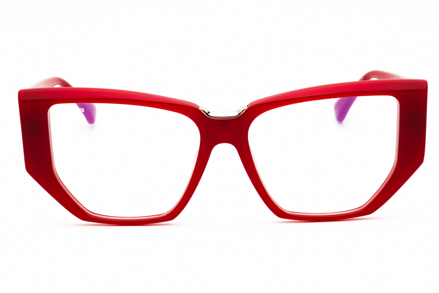 Max Mara MM5179-B - Shiny Red/clear, Acetate, Cat Eye frame