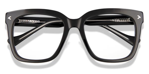 KITS Jasmina Comfort Fit - Black, Acetate, Rectangle frame