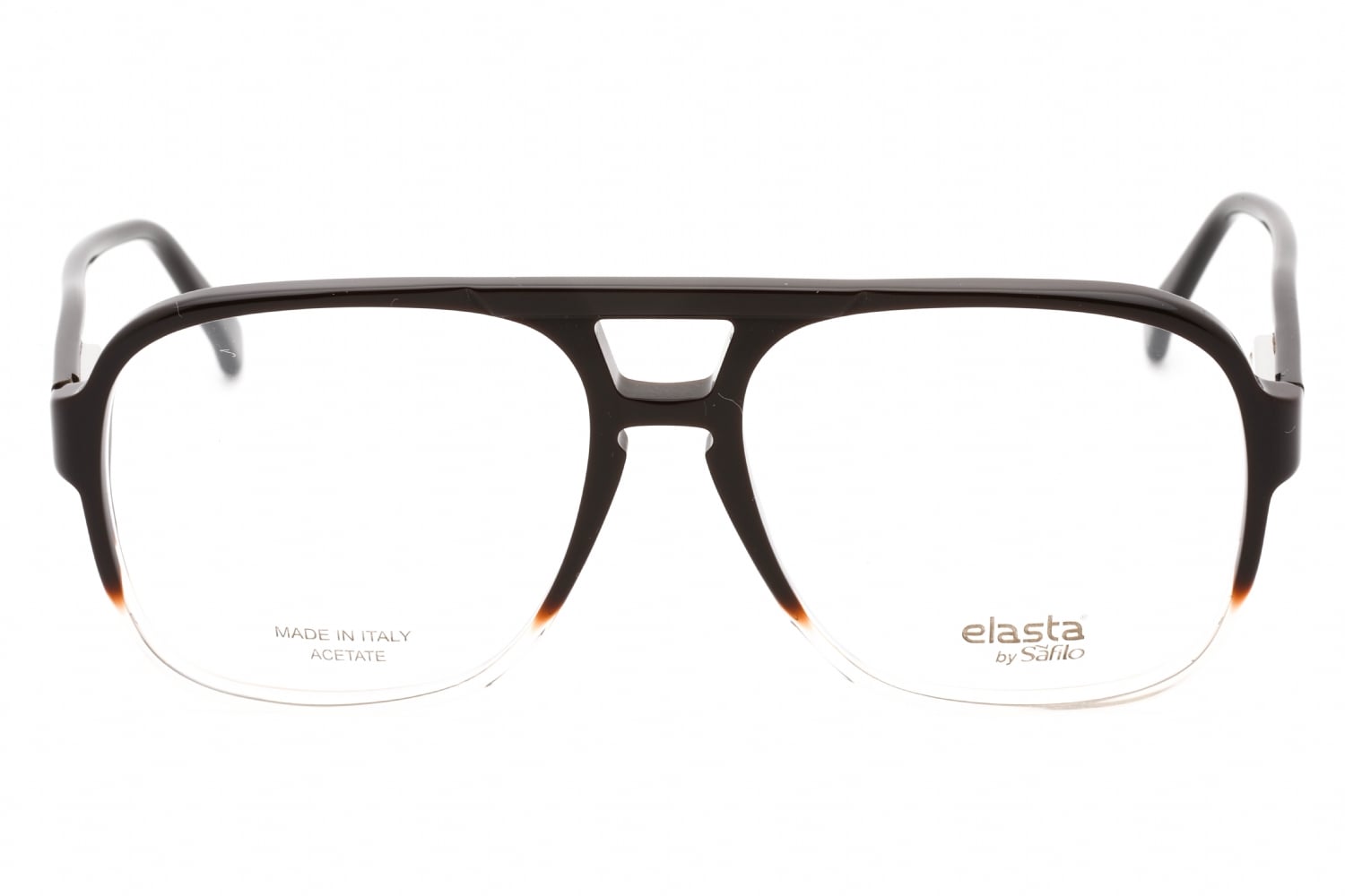 Elasta 1545/N - Brown Crystal, Plastic, Aviator frame