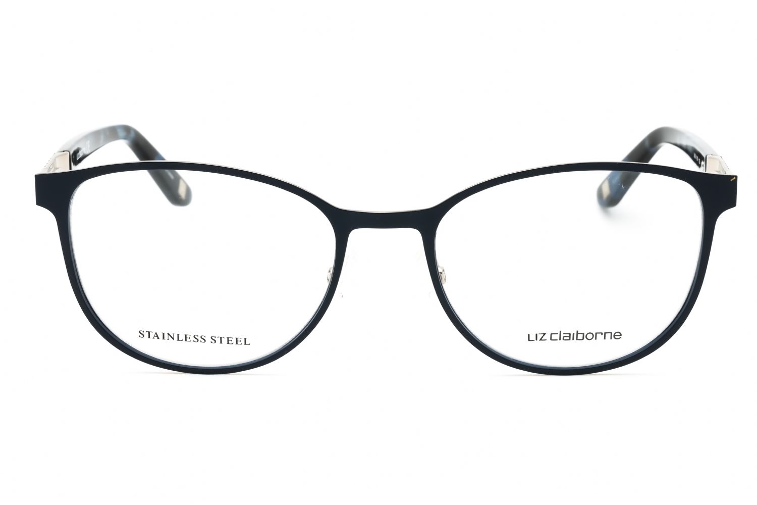 Liz Claiborne L 459 - Blue, Metal, Round frame