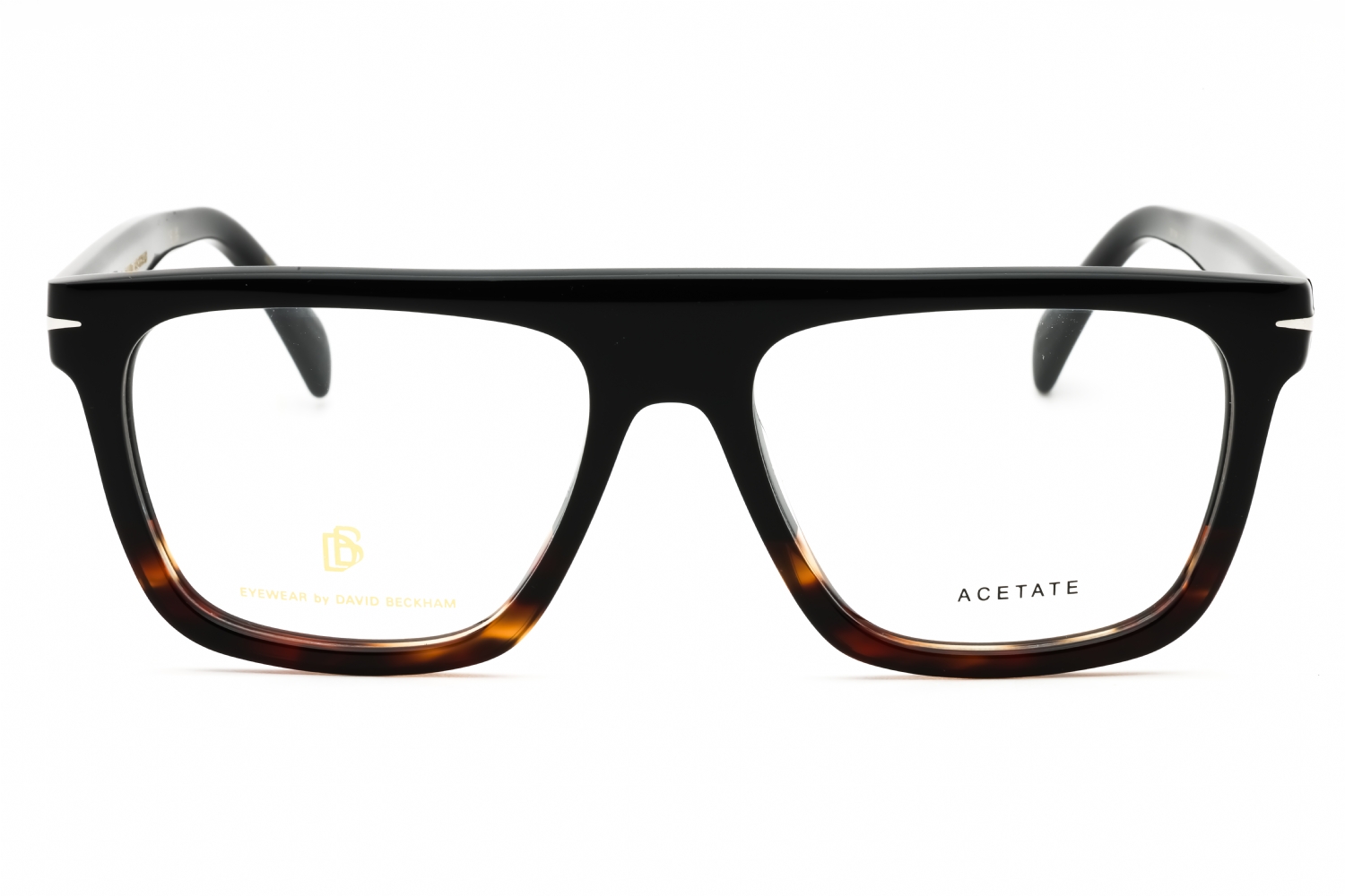 David Beckham DB 7096 - Black Horn, Plastic, Rectangle frame