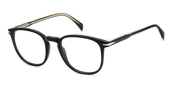 David Beckham DB 1212 - Black, Acetate, Rectangle frame