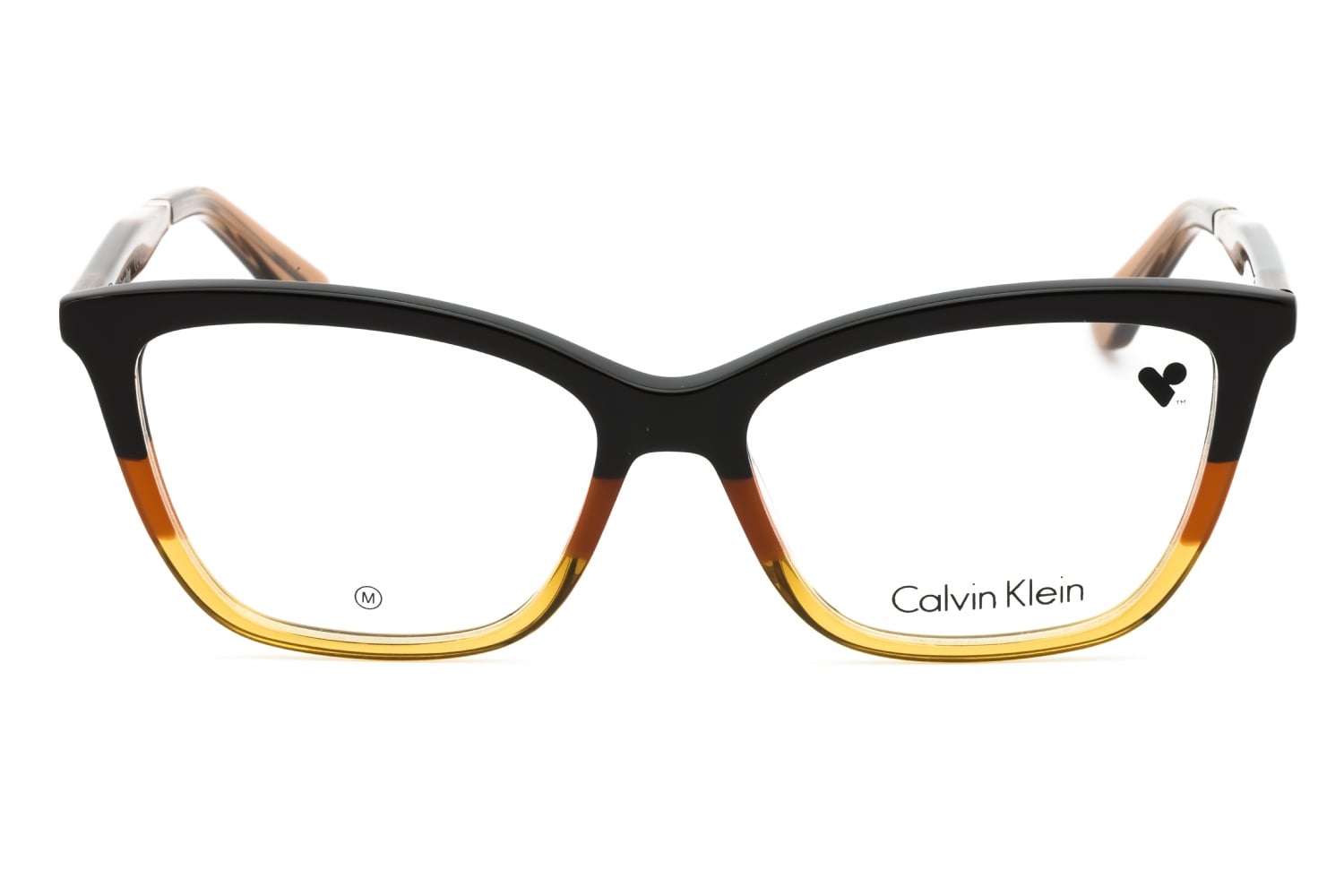 Calvin Klein CK23545 - Dark Brown/brown/caramel, Acetate, Rectangle frame