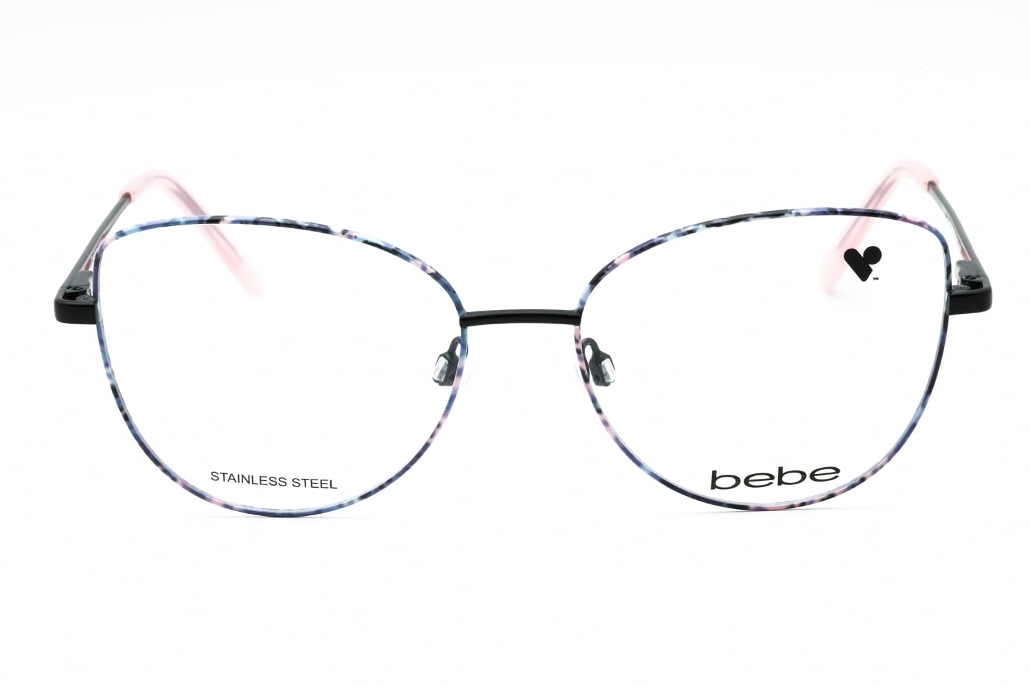 Bebe BB5207 - JET Floral, Metal, Cat Eye frame