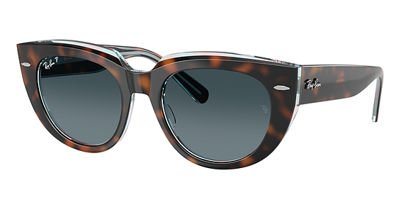 Ray-Ban RB2286 DOREEN - Dark Havana On Transp Mu, Acetate, Oval frame