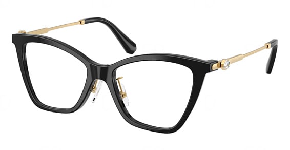 Swarovski SK2051F - Black, Plastic, Cat Eye frame