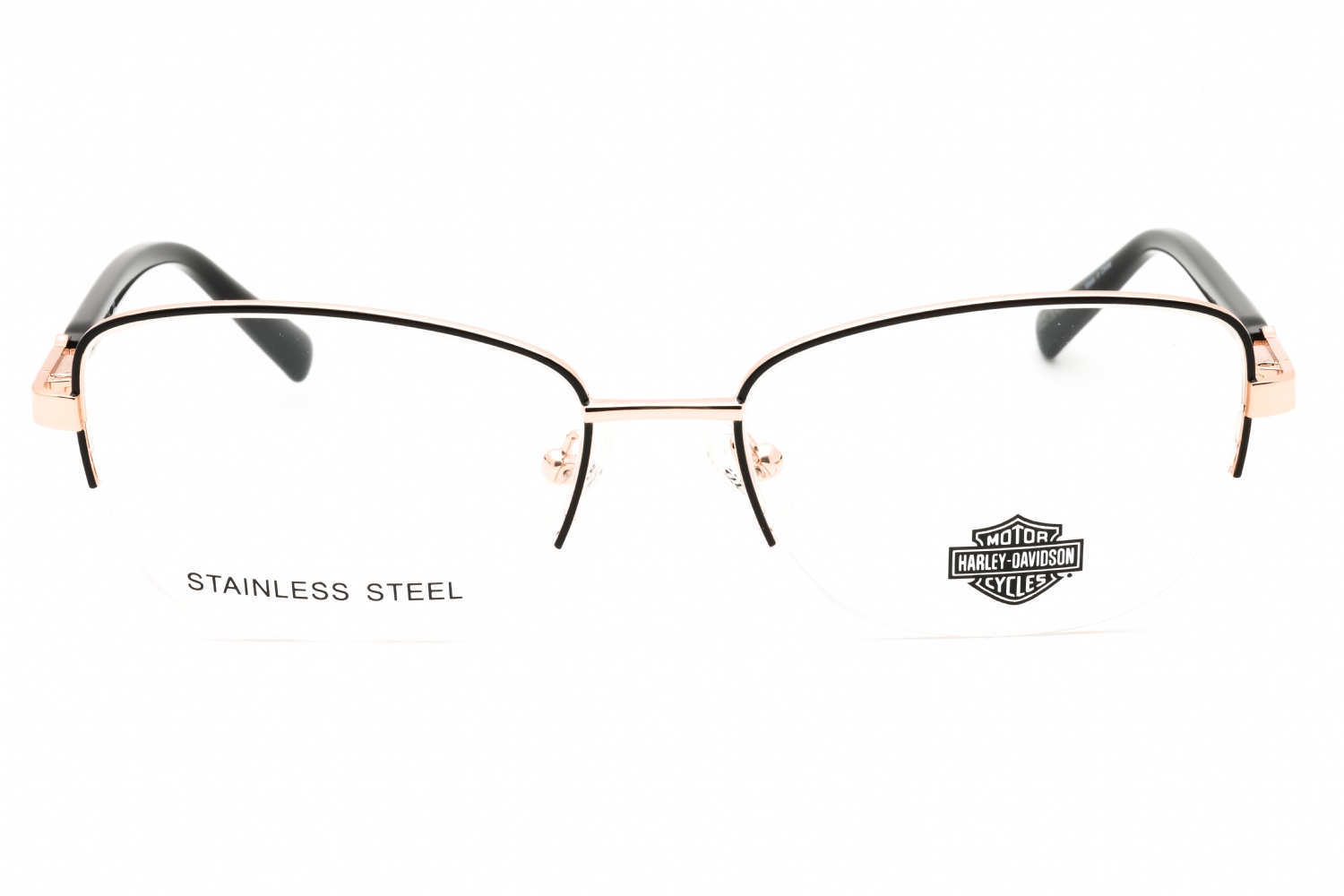 Harley Davidson HD0576 - Shiny Black, Metal, Cat Eye frame