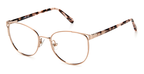 Fossil FOS 7095 - Red Gold, Stainless Steel, Rectangle frame