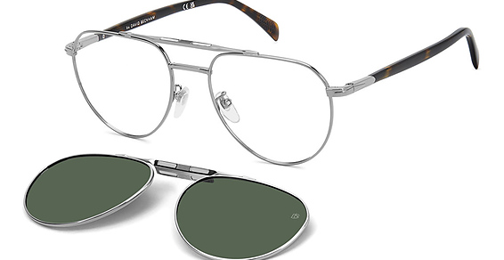 David Beckham DB 1238/C/US - 31zuc Ruth Hvna, Stainless Steel, Aviator frame