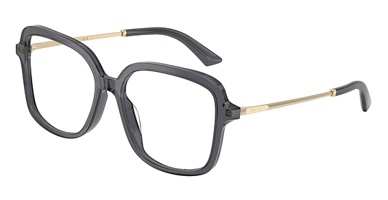 Jimmy Choo JC3061U - Transparent Grey, Plastic, Rectangle frame
