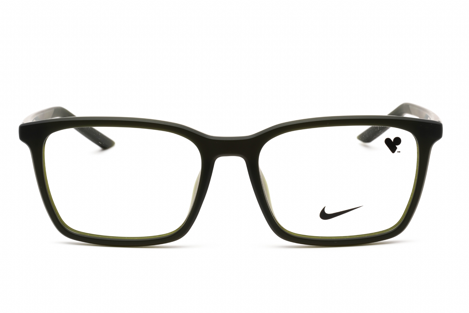Nike NIKE 7256 - Matte Sequoia, Plastic, Rectangle frame
