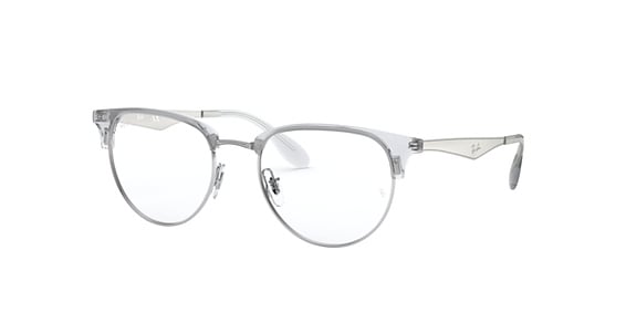 Ray-Ban RX6396 - Silver, Metal, Round frame