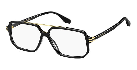 Marc Jacobs Marc 417 - Black, Acetate, Rectangle frame