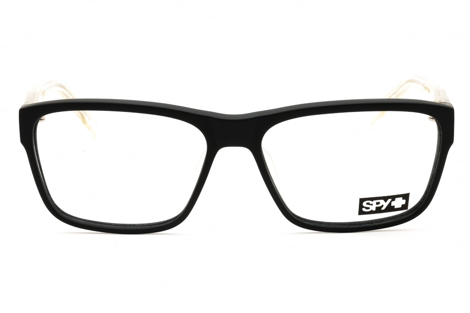 SPY BRODY 58 - Matte Black Gloss Crystal, Acetate, Rectangle frame