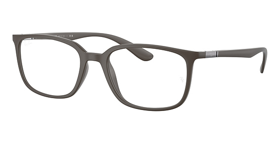 Ray-Ban RX7208 - Matte Brown, Acetate, Oval frame