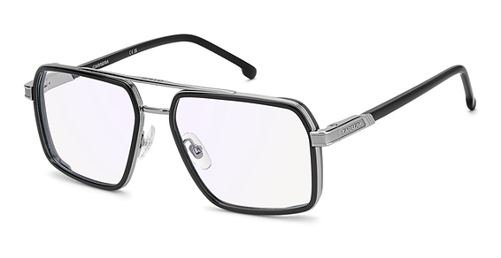 Carrera 1146/US - 8072y Black, Stainless Steel, Rectangle frame