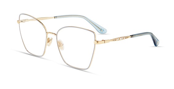 Stuart Weitzman WZN 1015/G - Gold Blue, Metal, Cat Eye frame