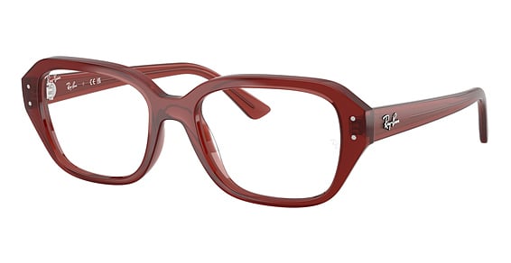 Ray-Ban RX7258 SHEA - Rusty Brown, Acetate, Rectangle frame