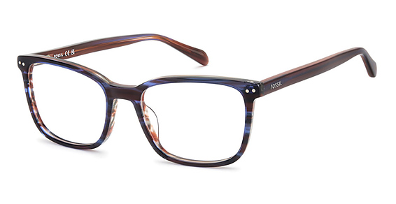 Fossil FOS 7209 - Brownblue, Acetate, Rectangle frame