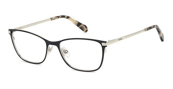 Fossil FOS 7202/G/US - Black, Stainless Steel, Rectangle frame