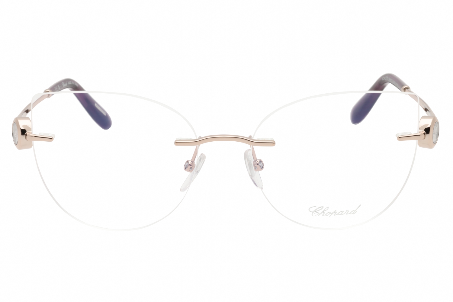 Chopard VCHL27S - Shiny RED Gold, Metal, Rimless frame