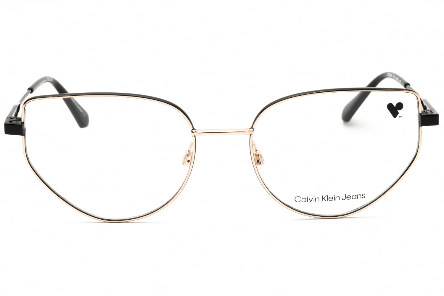 Calvin Klein Jeans CKJ22219 - Gold/black, Metal, Cat Eye frame