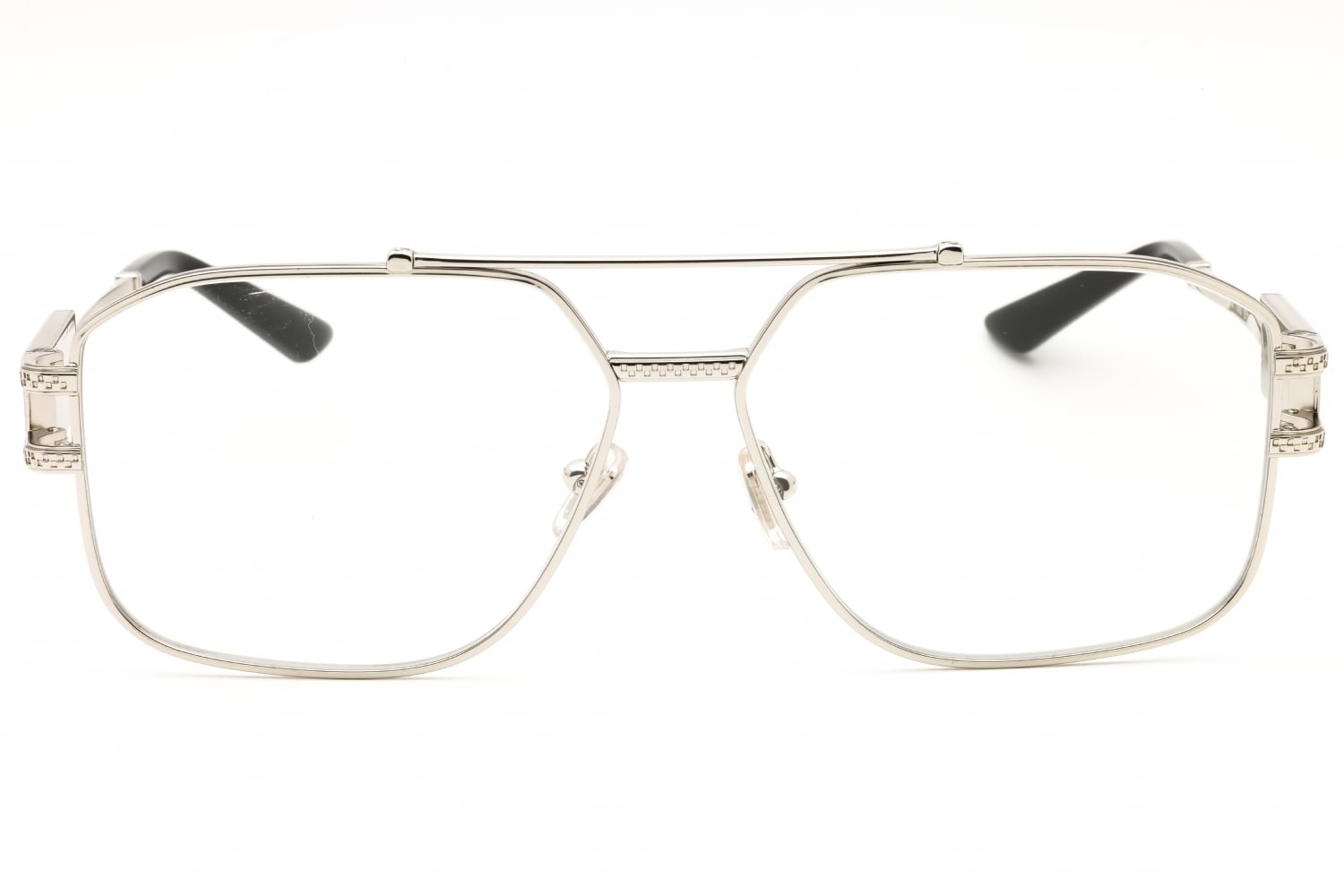 Versace 0VE1302 - Silver, Metal, Rectangle frame